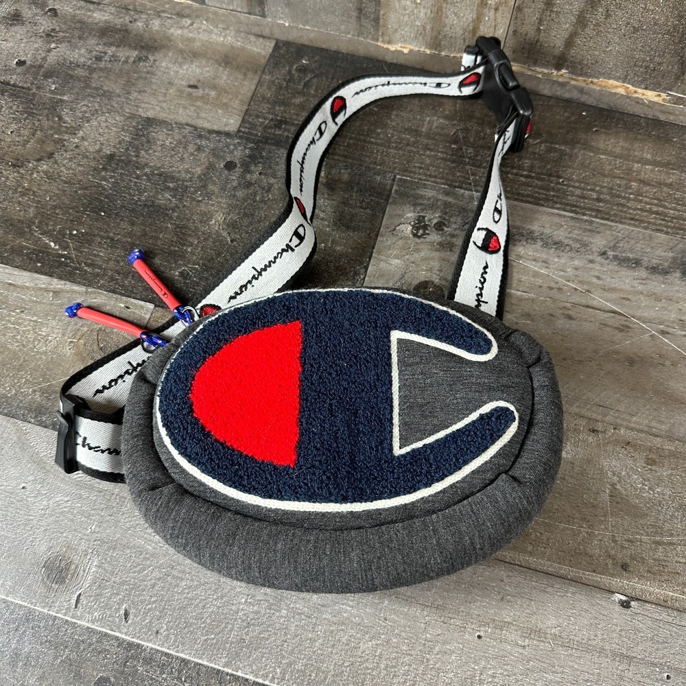 Champion Fanny Pack Prime Waist Bag Dark‎ Grey/Black With Logo